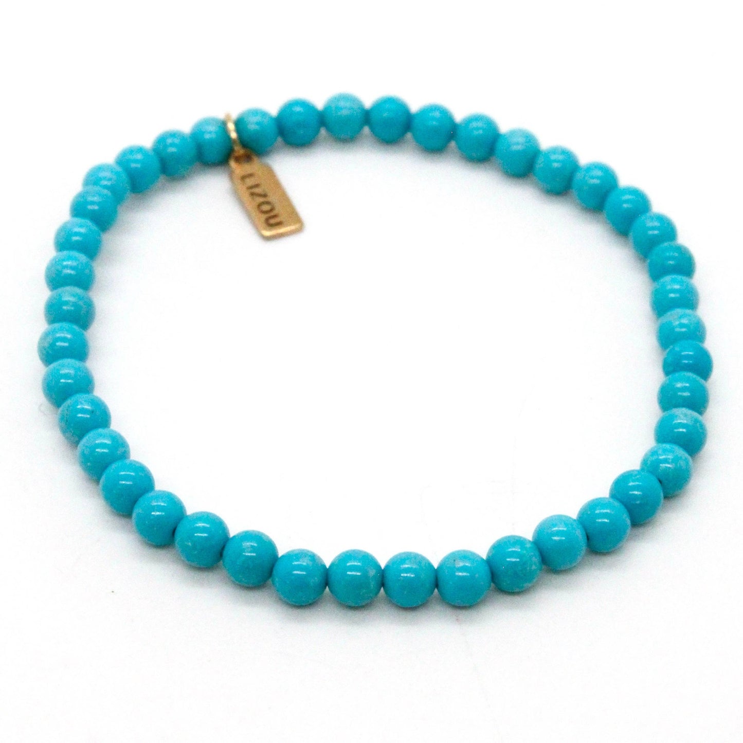 Turquoise 4mm Stretch Bracelet