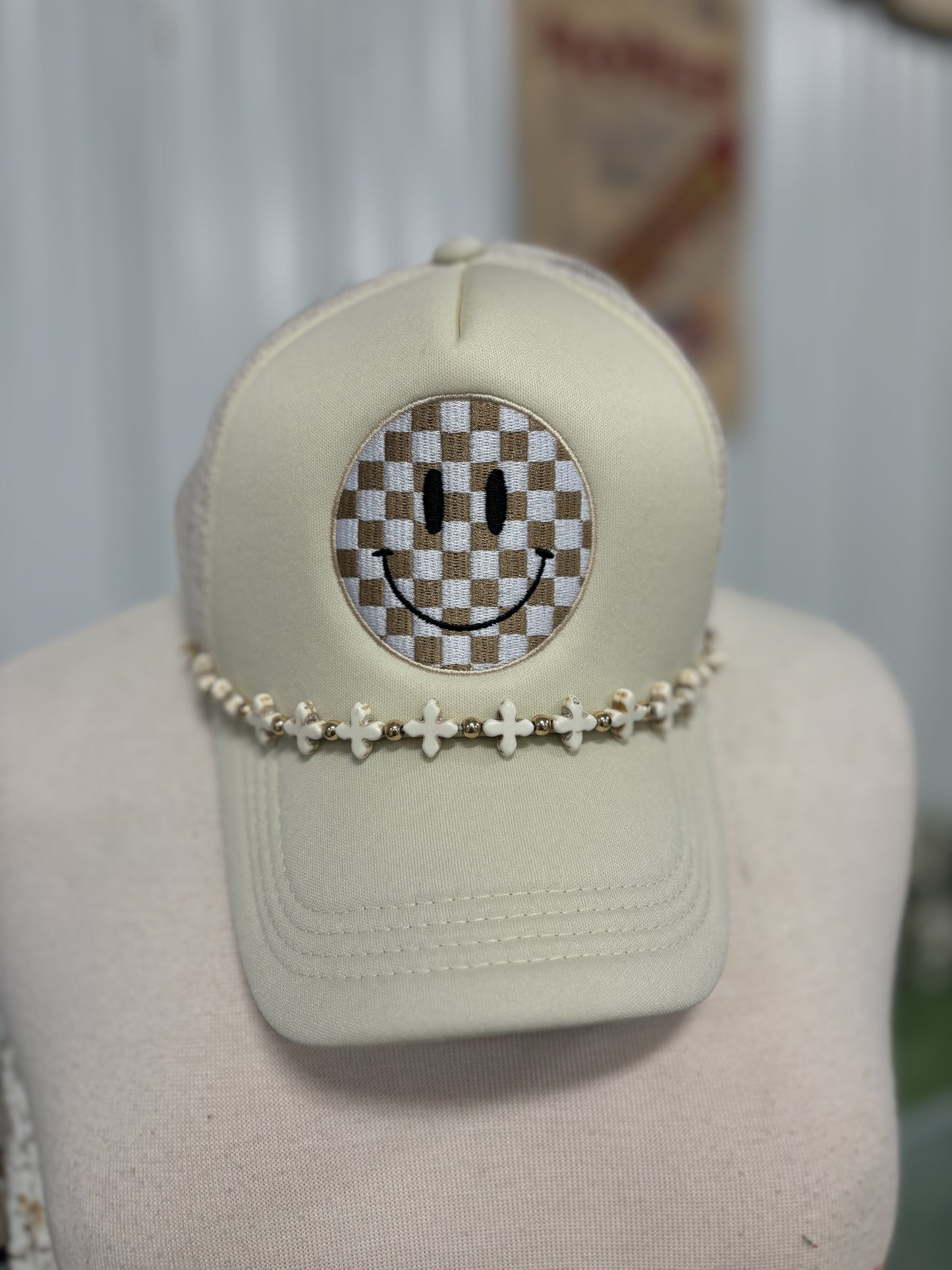 Smiley Hat with Chain