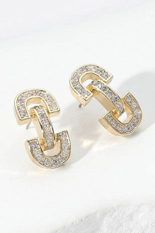 14K Gold Plated Equestrian Earrings