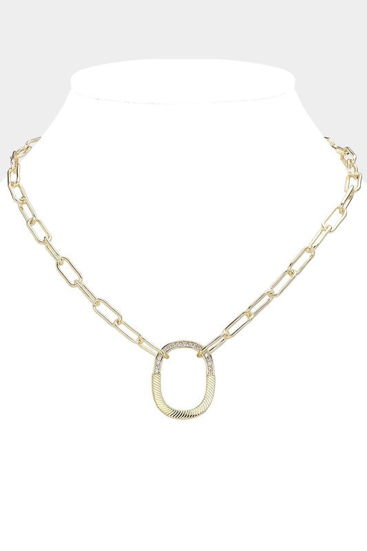 14K Gold Dipped Statement Necklace