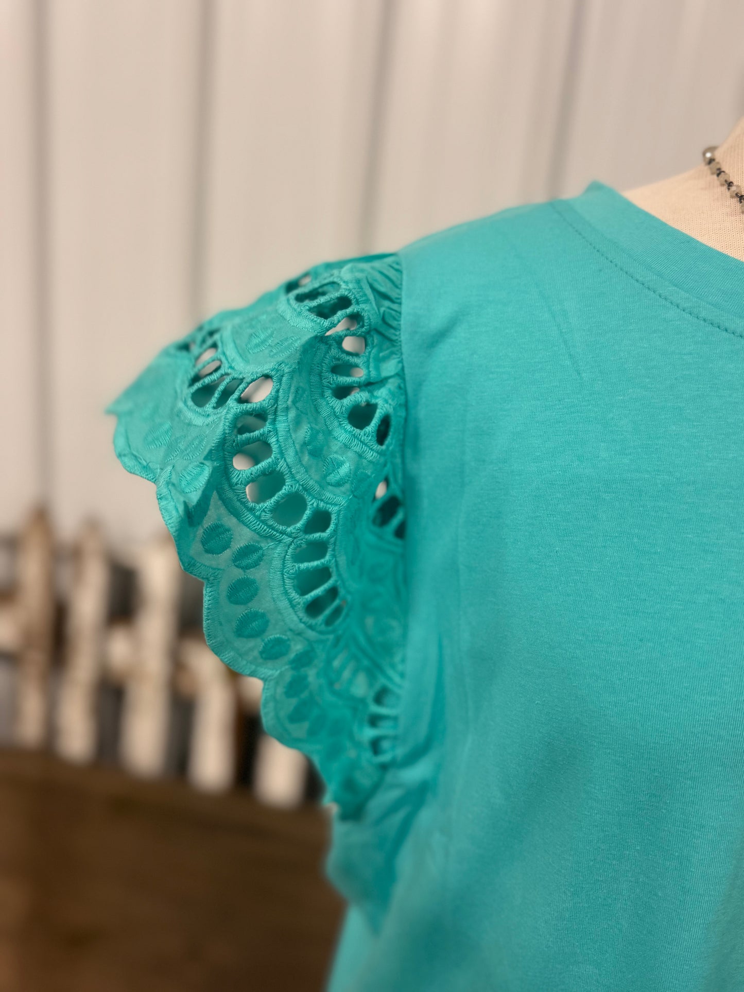 Ginny Scalloped Sleeve Top