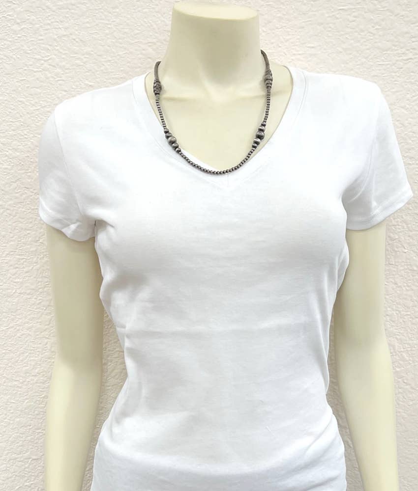 22" Clustered Western Bead Necklace