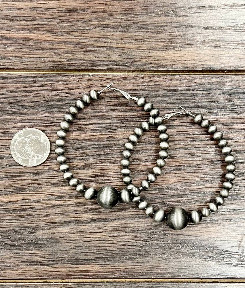 65mm Hoop, Big Western Earrings