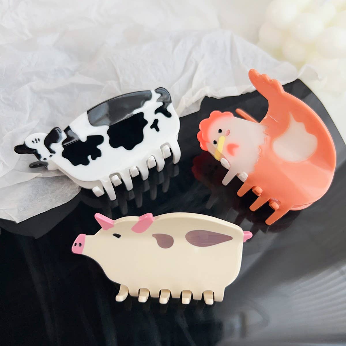 Farm Animal Hair Clip