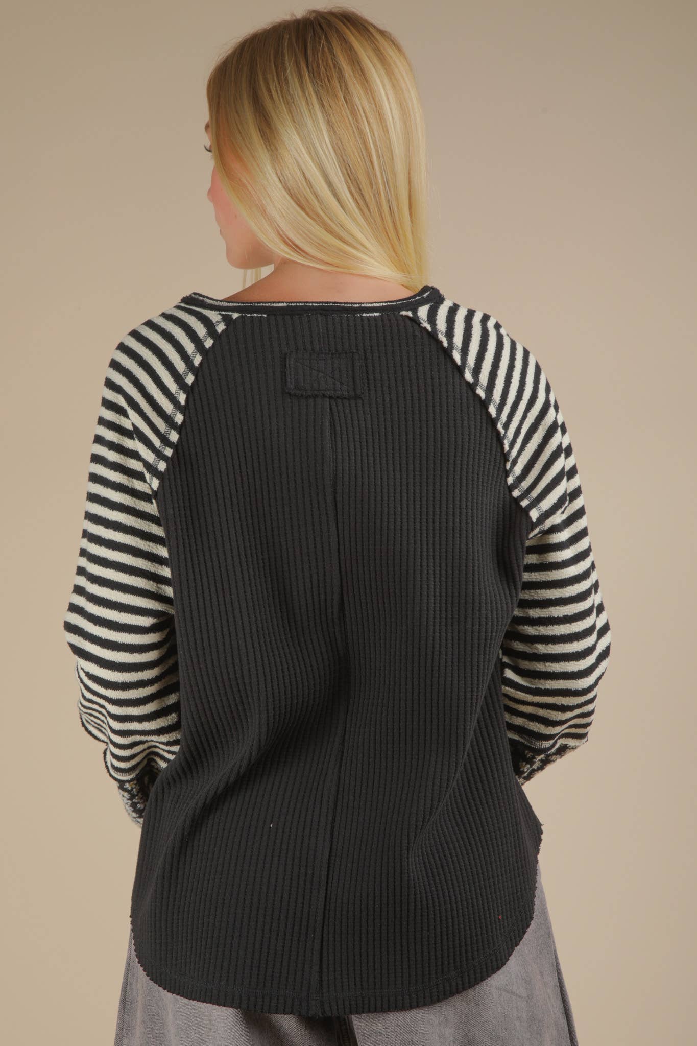 Floral & Stripe Knit Top- Women’s Line