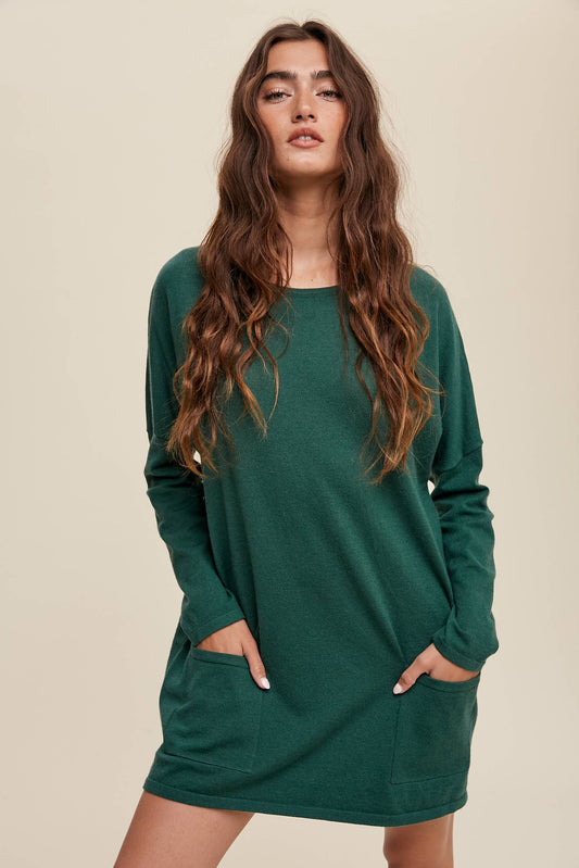 Cozy Knit Pocket Tunic