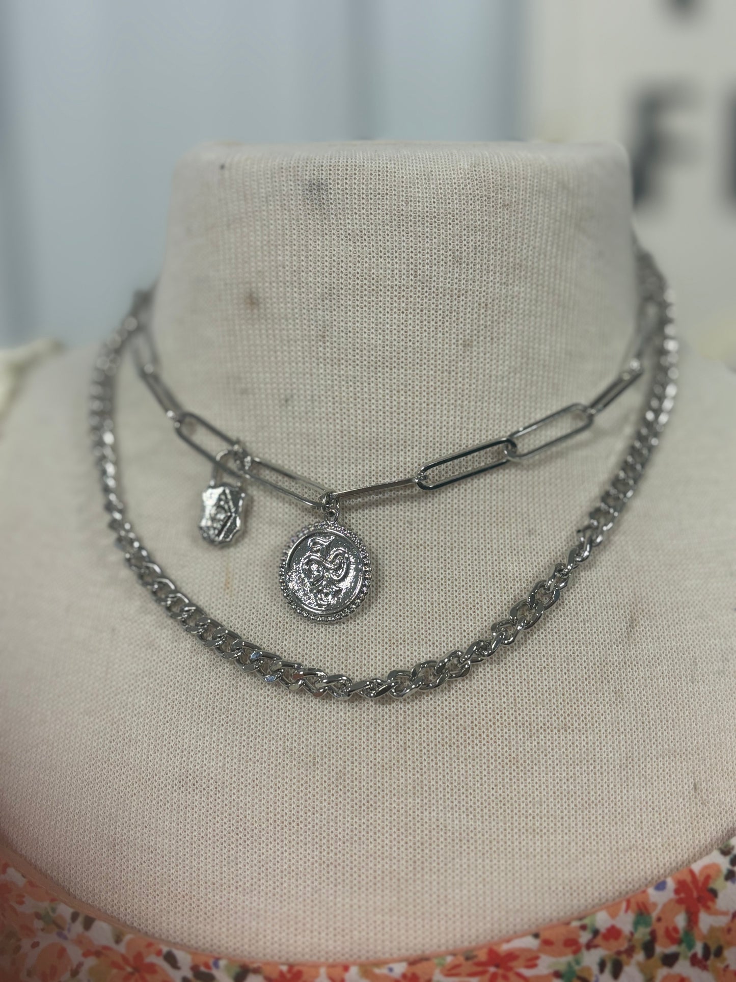 Silver Charm Necklace