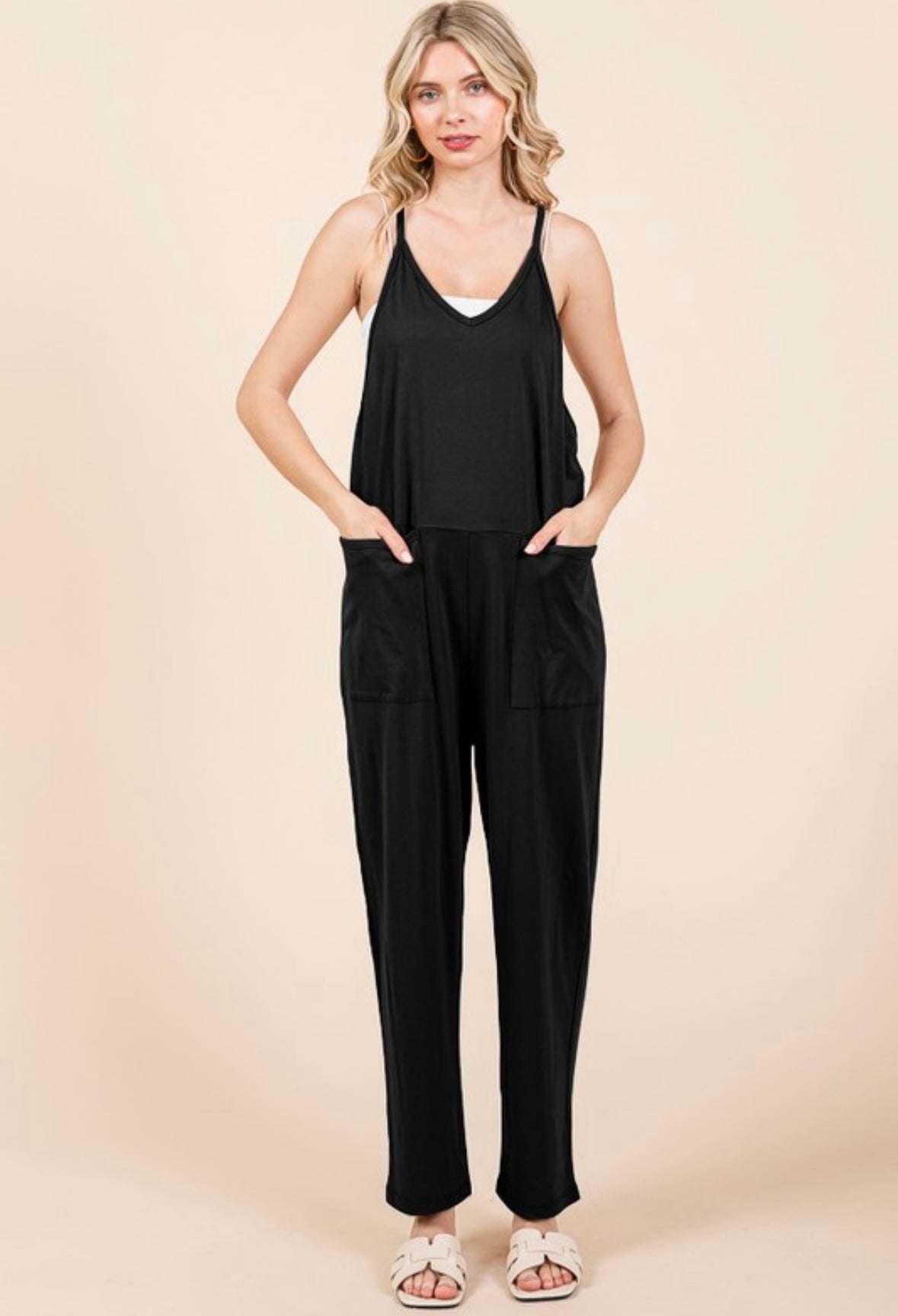 Black Overall Jumpsuit