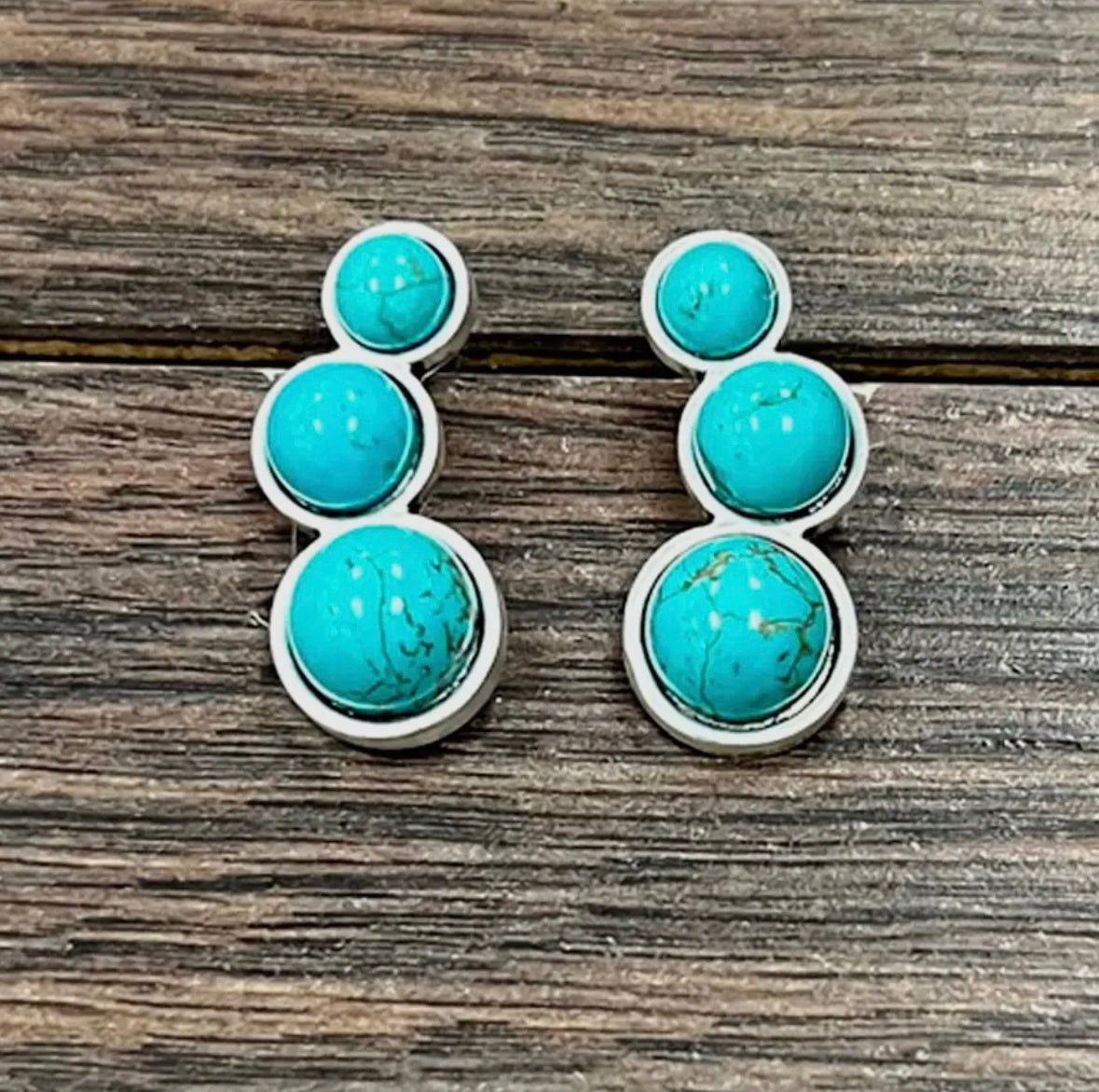 Dottie Turquoise Earrings (Faux)