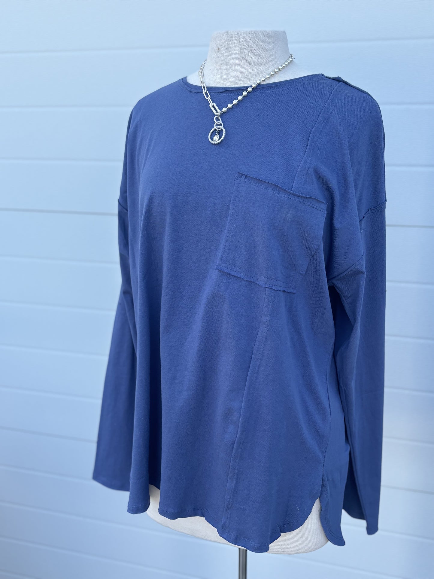 Lagoon Blue Long Sleeve Tee