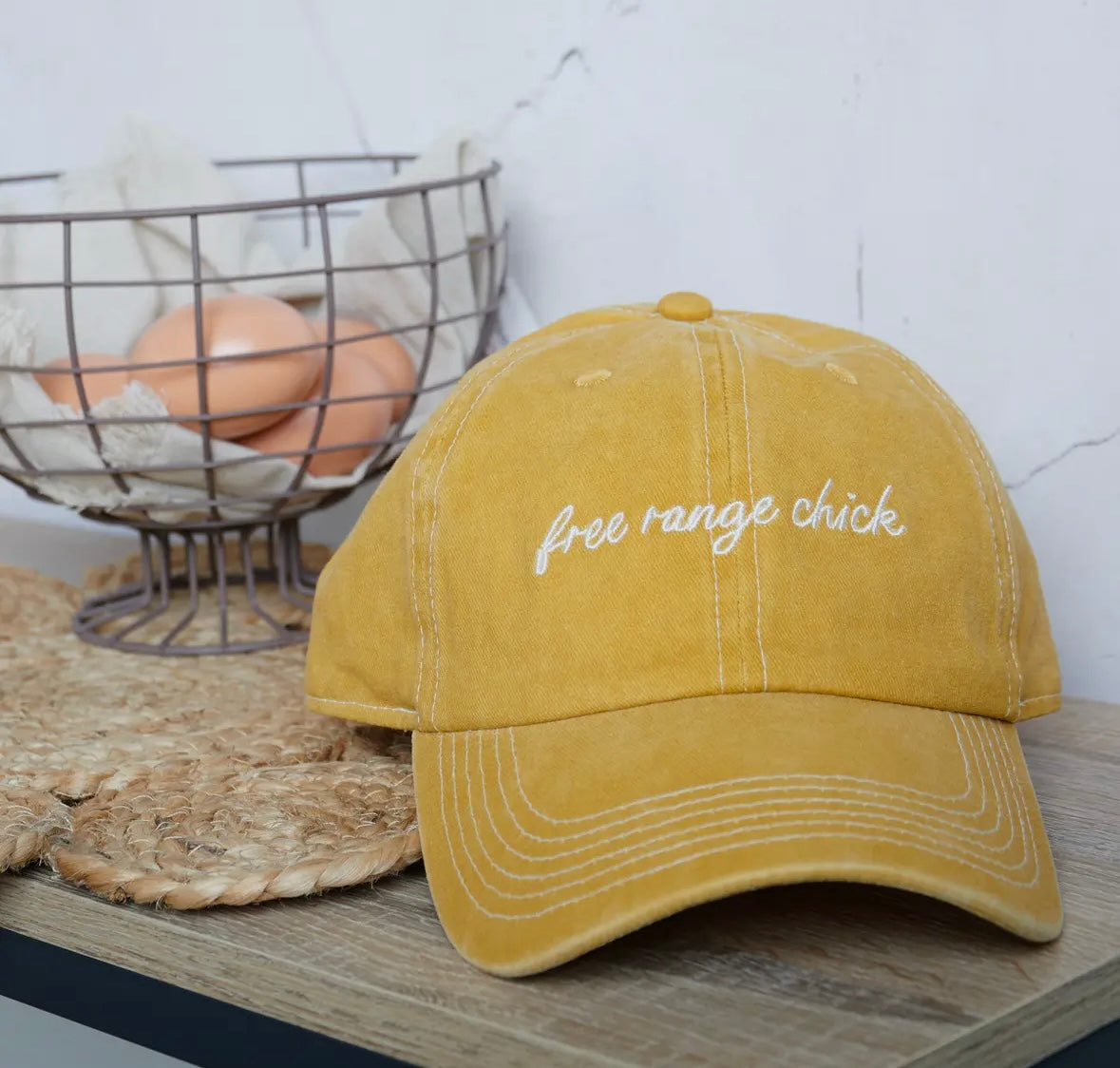 Free Range Chick Embroidered Hat