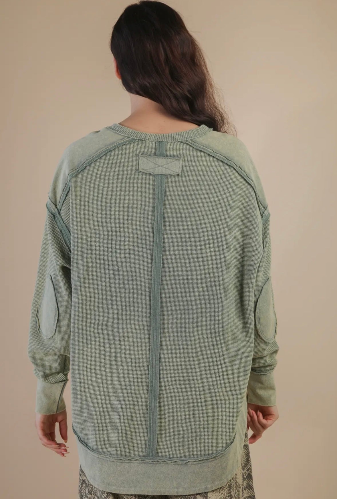 Mineral Wash Sage Top