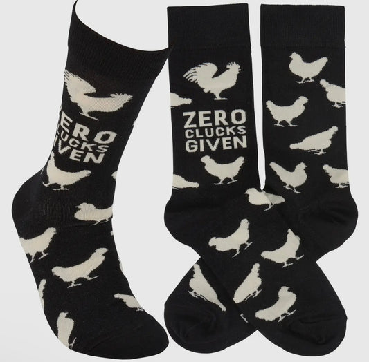 Zero Clucks Crew Socks