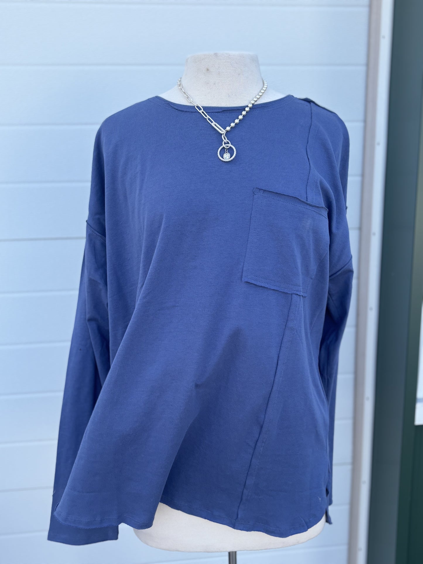 Lagoon Blue Long Sleeve Tee