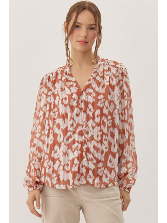 Savannah Leopard Top