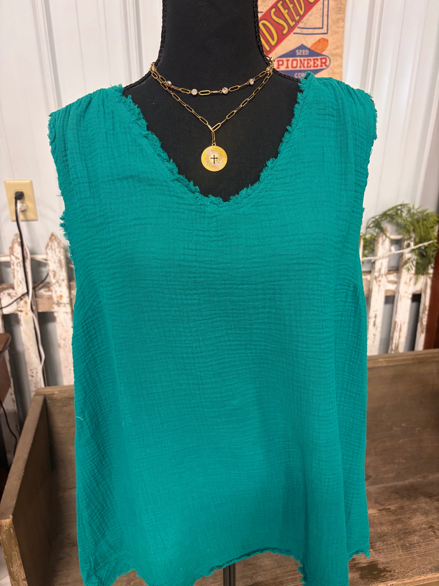 Perfect Fringe 100% Cotton Tank
