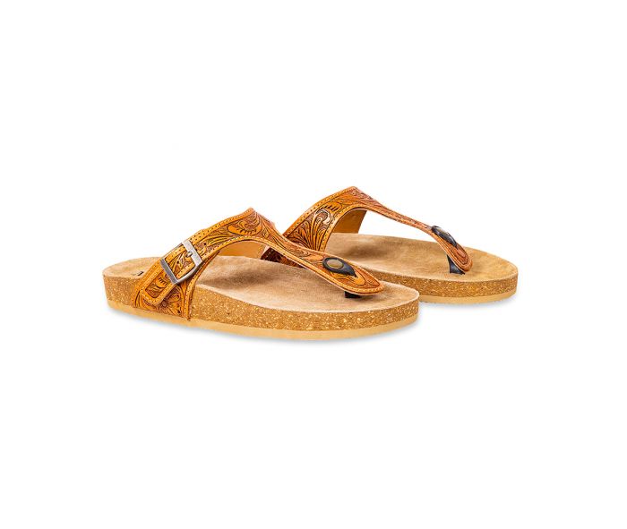 Rosie Tooled Leather Sandal