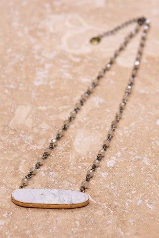 Charlotte Necklace in White